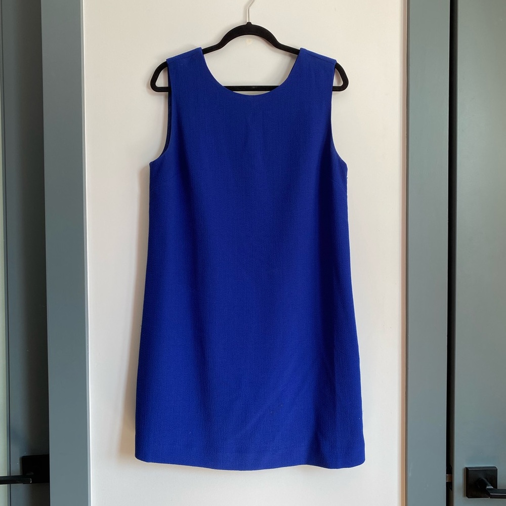 royal blue j.crew mini dress